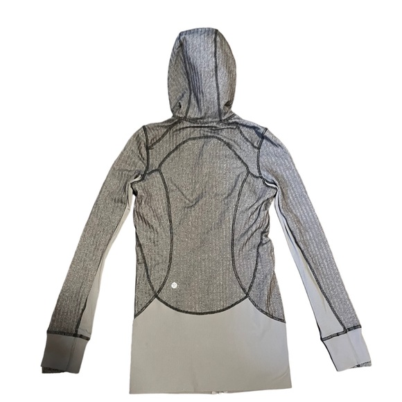 LULULEMON  Daily Practice Herringbone Slate Black Gray Light Hoodie W4166S - Picture 12 of 14